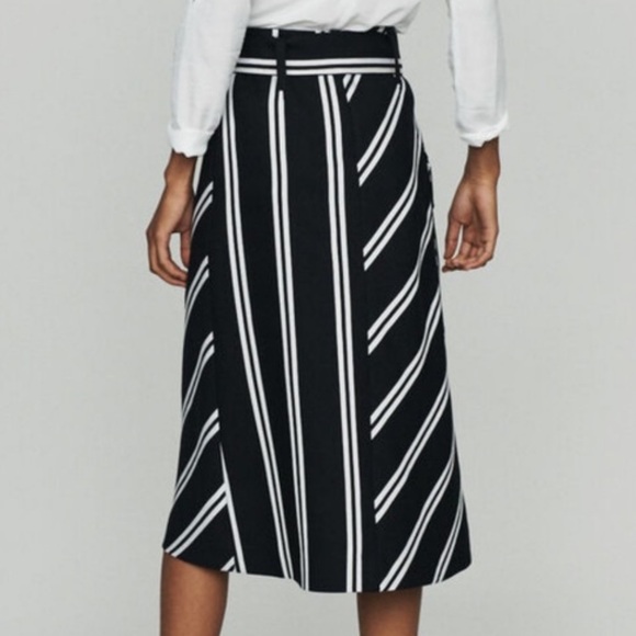 Maje jakila striped skirt worn once - Picture 2 of 5